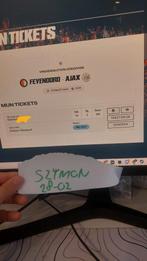 FEYENOORD - AJAX | Y3 | 1 TICKET, Tickets en Kaartjes, Losse kaart, Eén persoon, Maart