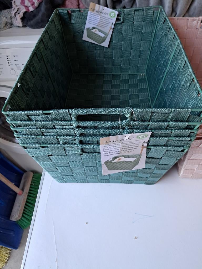 8 storage basket, Huis en Inrichting, Woonaccessoires | Schalen en Manden, Ophalen, Nieuw, Rond