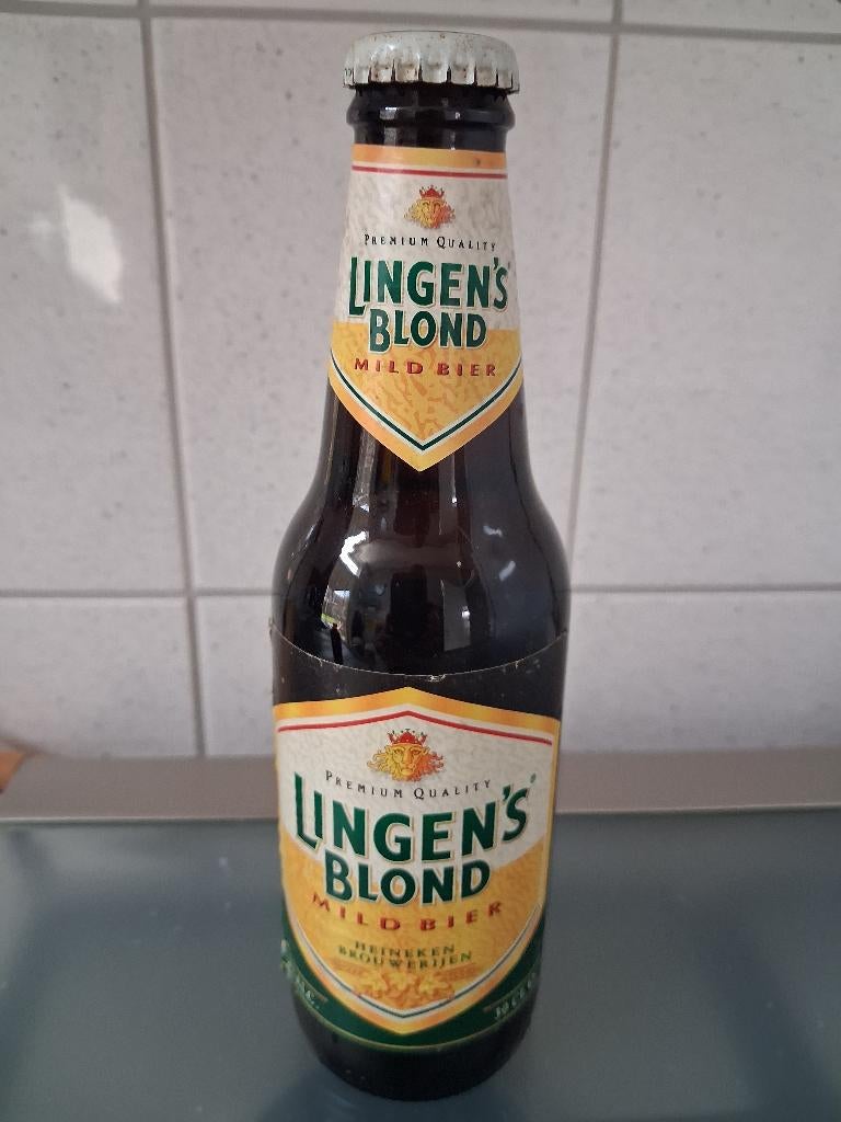 Oud flesje  Linge,s blond, Ophalen of Verzenden, Zo goed als nieuw, Flesje(s), Heineken