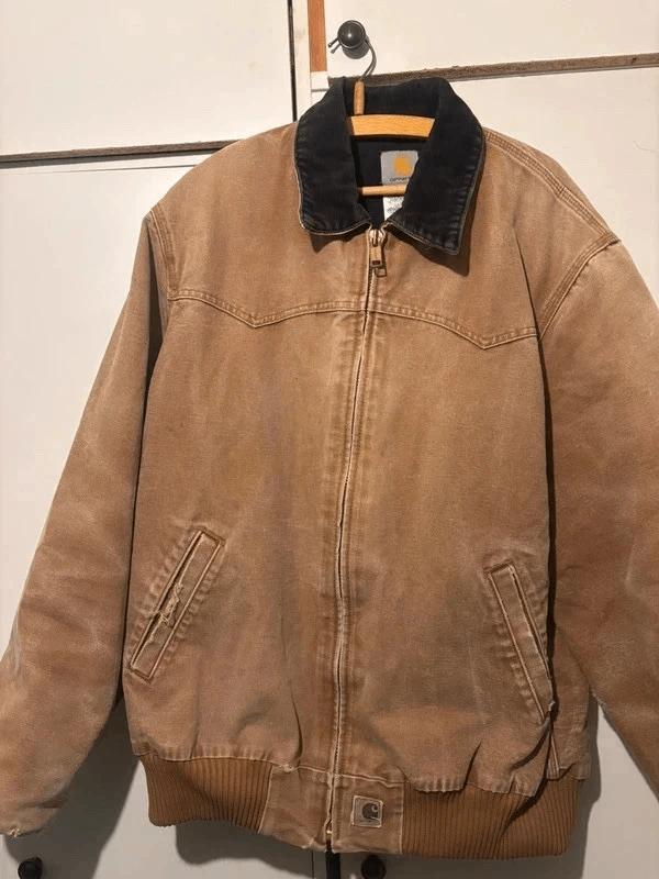 Carhartt Santa fe j14 brwn Large, Kleding | Heren, Jassen | Winter, Maat 52/54 (L), Bruin, Verzenden, Carhartt