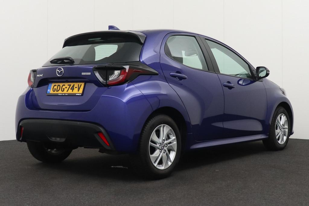 Mazda 2 Hybrid 1.5 Hybrid Business Carplay Adapt. Cruise Cam, Auto's, Mazda, Gebruikt, Blauw, 450 kg, Bedrijf