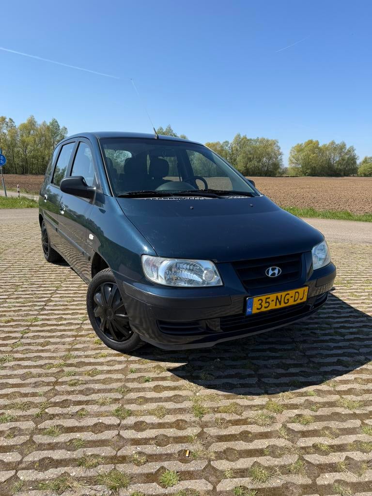 Hyundai Matrix 1.6 2004 Blauw Nieuwe APK/Trekhaak/Elek.ramen, Auto's, Hyundai, Matrix, Stof, 1599 cc, 4 cilinders