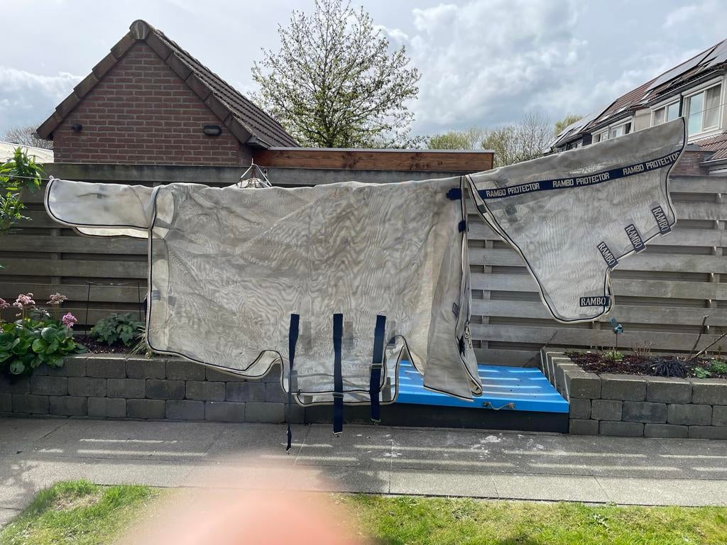 Vliegendeken Horseware Rambo Protector Met Hals 6.9, Dieren en Toebehoren, Full (L), Vliegendeken, Ophalen of Verzenden, Zo goed als nieuw