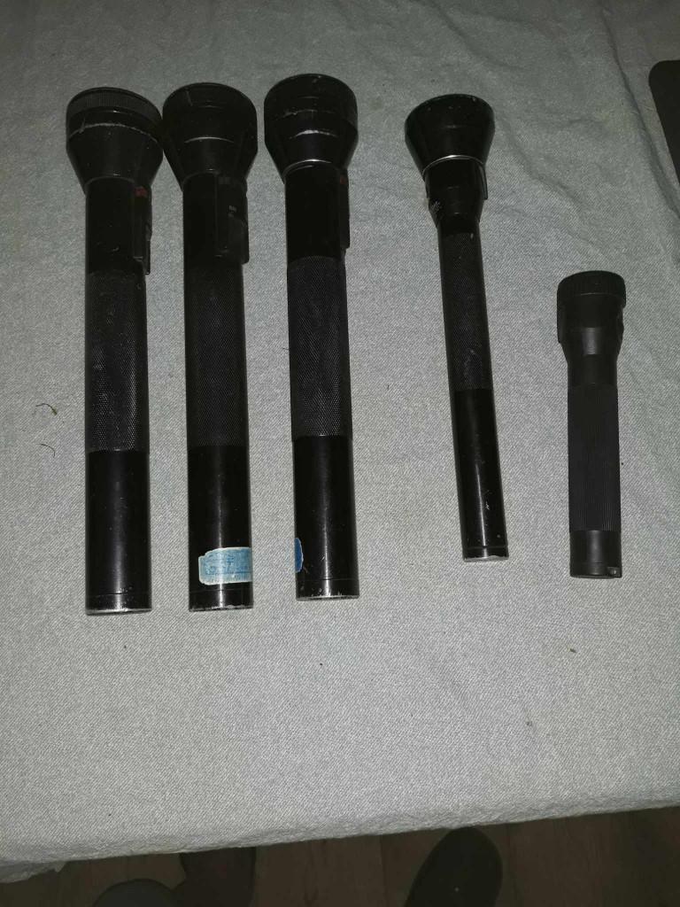 streamlight zaklantaarns 5 stuks groot en klein, Ophalen of Verzenden, Gebruikt, Accu