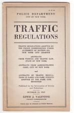 New York Police Department 1943 Traffic Regulations, Verzenden, Gelezen, Overige vervoermiddelen