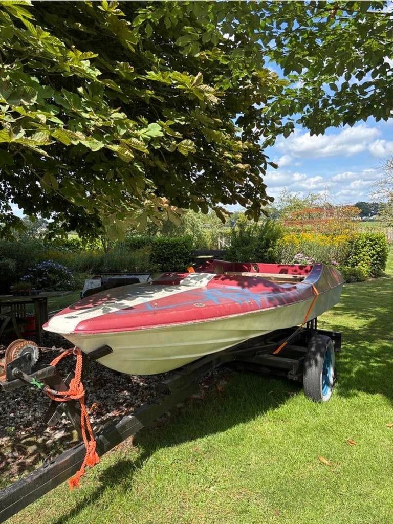 Opknapper boot met kantelbare trailer, Watersport en Boten, Ophalen, Gebruikt