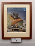 Conrad Drills all over the world schoolplaat, Ophalen, Geschiedenis