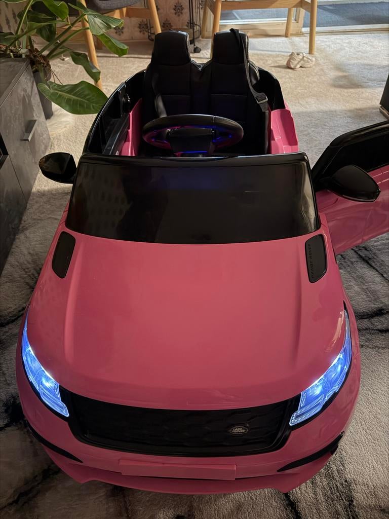 Roze Range Rover elektrische kinderauto, Kinderen en Baby's, Speelgoed | Buiten | Accuvoertuigen, Ophalen of Verzenden, Gebruikt