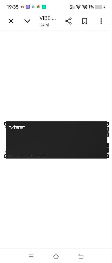 Vibe Powerbox 150.4 Mini Klasse D Versterker, Audio, Tv en Foto, Versterkers en Receivers, Zo goed als nieuw, Overige systemen