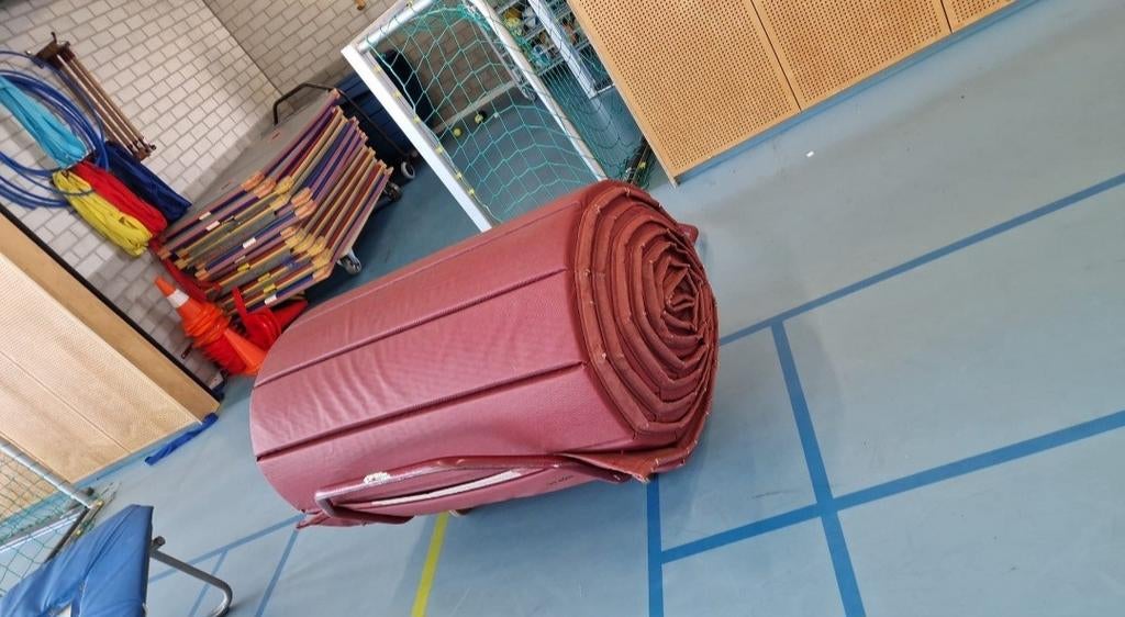 Lange mat te koop ( 10m/ 1m10), Ophalen of Verzenden, Gebruikt, Rood