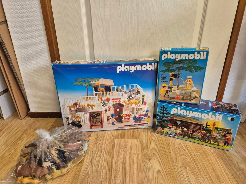Dierentuin en kinderboerderij met extra dierenvan Playmobil, Ophalen