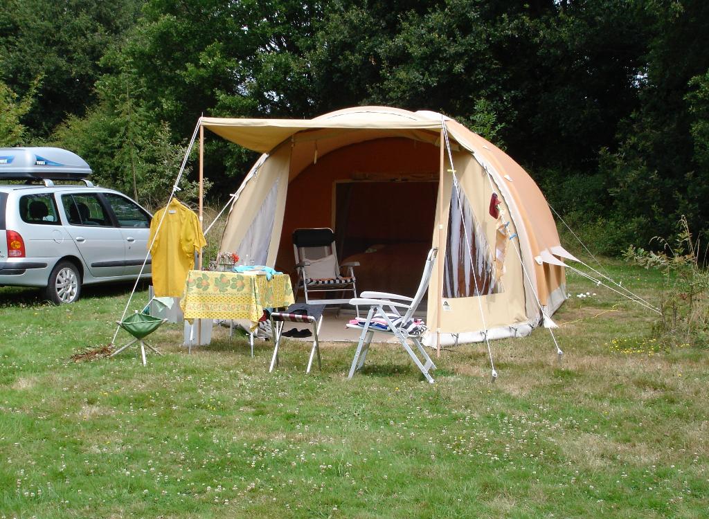 karsten 350, Caravans en Kamperen, Tenten, Ophalen, Gebruikt, Tot en met 3