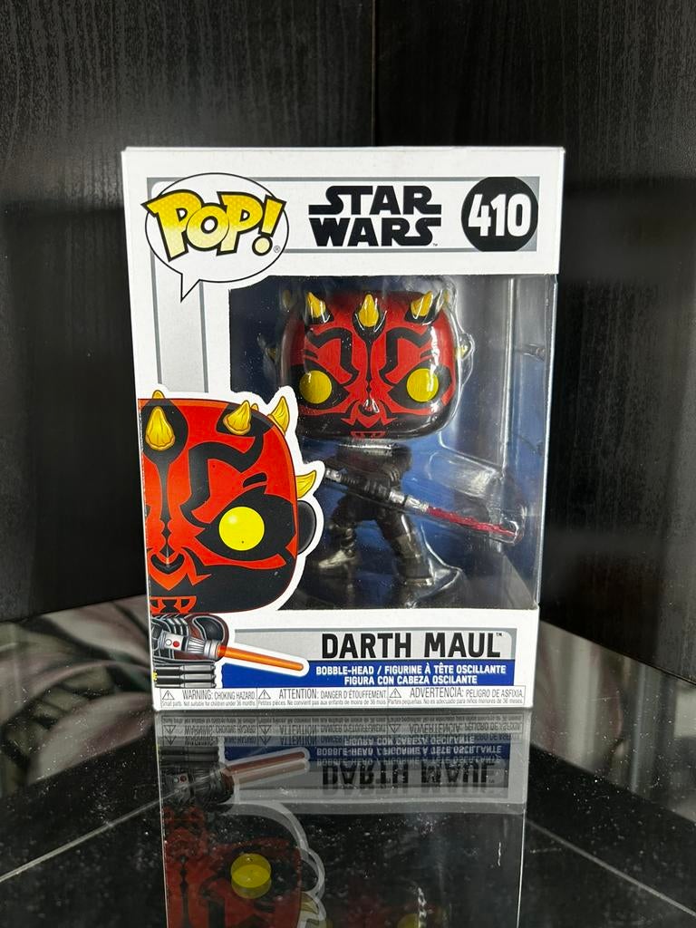 Darth Maul funko pop 410 Star Wars, Ophalen of Verzenden, Zo goed als nieuw, Actiefiguurtje