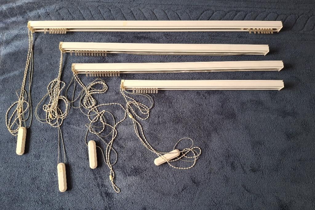 4 Rails voor verticale lamellen 70.5 / 93  / 115,5 breed, Ophalen, Gebruikt, 50 tot 100 cm, Minder dan 100 cm