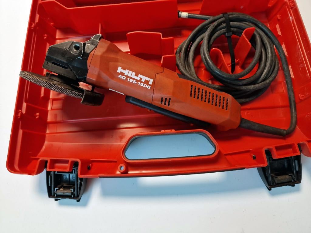 Betonslijper, haakseslijper HILTI AG 125-15DB, Ophalen of Verzenden, Zo goed als nieuw, 1000 watt of meer, Haakse handslijpmachine