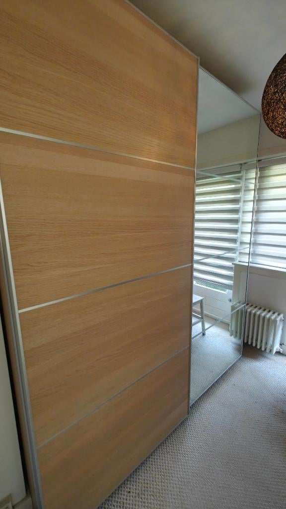 Te koop Luxe Kledingkast PAX met (spiegel) schuifdeuren, 200 cm of meer, Met klep(pen), Zo goed als nieuw, 200 cm of meer