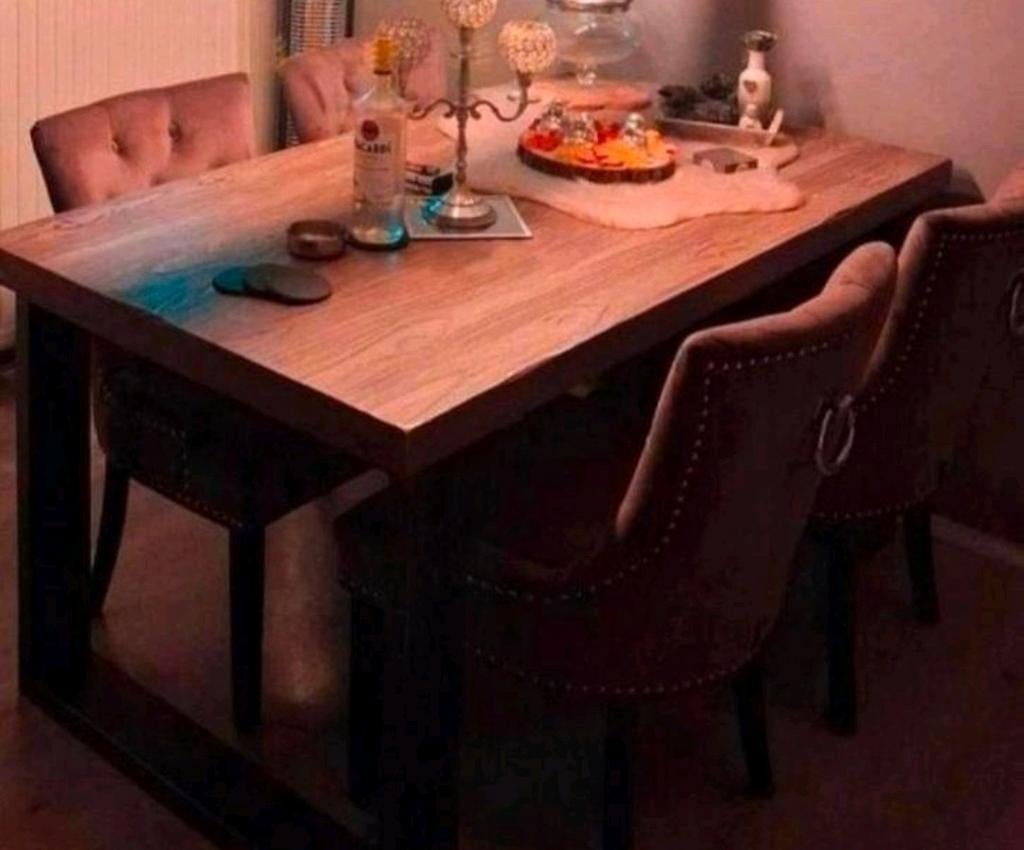 Landelijke grote eettafel Alesio van pronto wonen, Ophalen, 100 tot 150 cm, 200 cm of meer, Vijf personen of meer