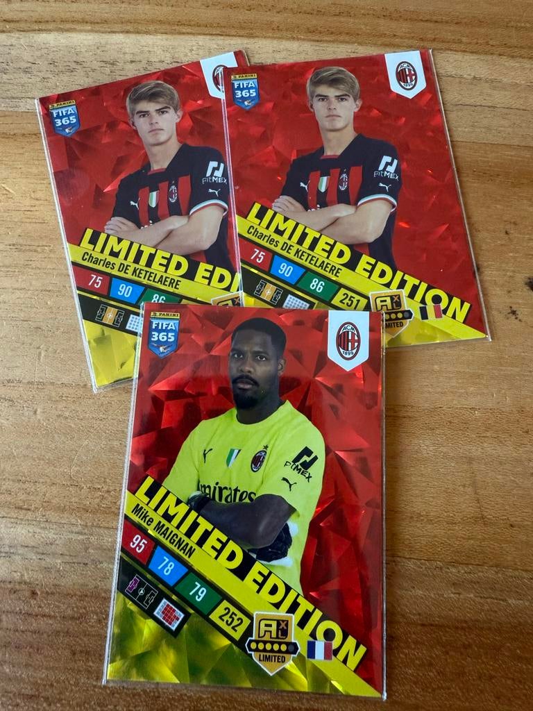 FIFA 365 Limited Edition voetbalplaatjes AC Milan, Ophalen of Verzenden, Zo goed als nieuw, Buitenlandse clubs, Spelerskaart