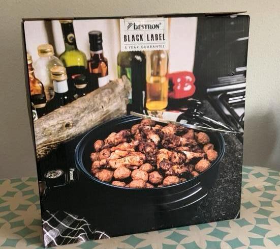 Bestron AHP300BL, Witgoed en Apparatuur, Grillplaten, Nieuw, Tafelgrill, Vaatwasmachinebestendig, Ophalen of Verzenden