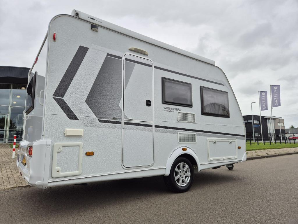 Weinsberg CaraTwo 390 QD, Caravans en Kamperen, Caravans, Overige merken, Kachel, Bedrijf, Treinzit