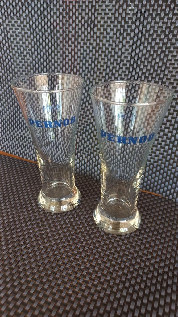 Set van 2 vintage Pernod glazen, Verzamelen, Ophalen of Verzenden