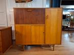 Vintage secretaire wandkast wandmeubel teak kast, Ophalen, Niet van toepassing, Niet van toepassing, Zo goed als nieuw
