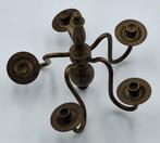 Kroonluchter van messing voor 5 kaarsen voor het poppenhuis, Verzamelen, Ophalen of Verzenden, Gebruikt, Poppenhuis