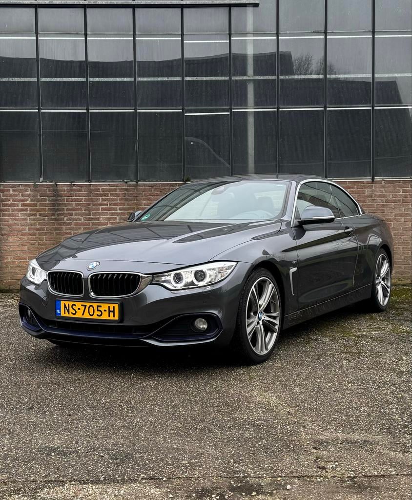 BMW 4-Serie 2.0 Cabrio | Leder | Navi | Airscarf | VOL OPTIE, Auto's, 183 pk, Zwart, Cabriolet, 4 stoelen