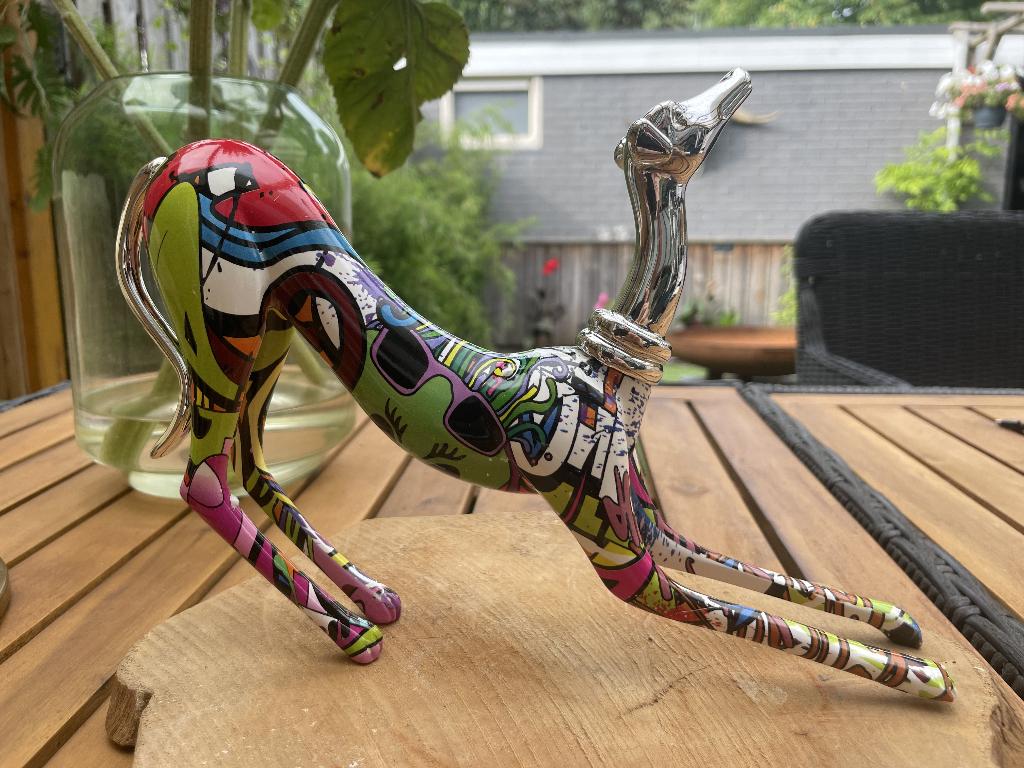 Mooie kunstzinnige windhond beelden (greyhound / whippet), Ophalen of Verzenden, Nieuw