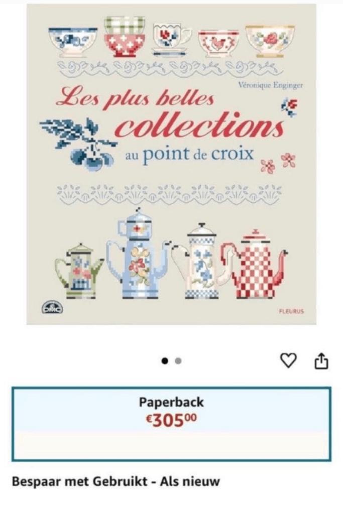 VÉRONIQUE ENGINGER PLUS BELLES COLLECTIONS POINT DE CROIX, Verzenden, Zo goed als nieuw, Handborduren, Patroon