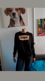 Leuke zwarte trui sweater met opdruk van Coolcat maat 38 40, Maat 38/40 (M), Zwart, Ophalen of Verzenden, Coolcat