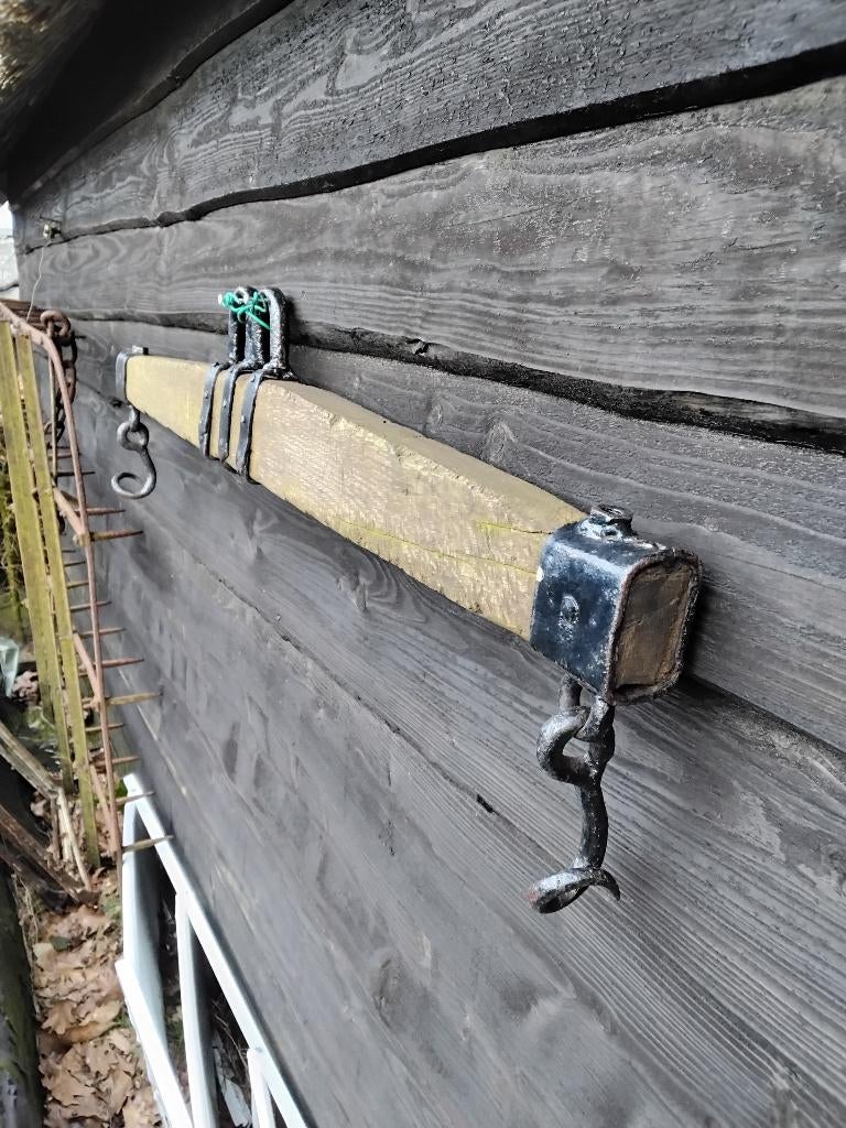 Oude trek span tbv paarden, Ophalen