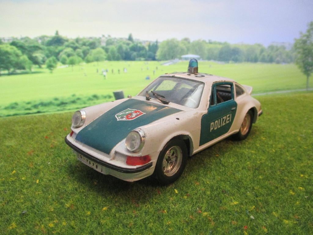 1:25 Porsche 911 Coupé - Polistil S-22 Polizei / Politie, Ophalen of Verzenden, Gebruikt