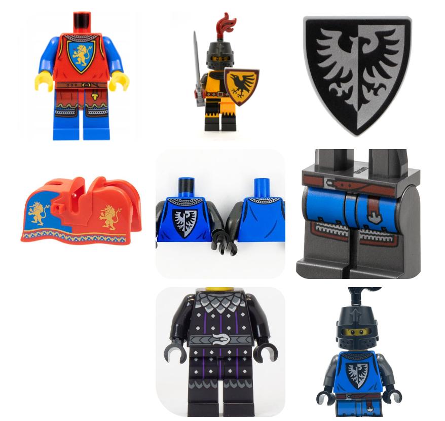 LEGO Castle, DIverse minifiguur onderdelen - Nieuw, Lego, Nieuw, Ophalen of Verzenden, Minifiguur