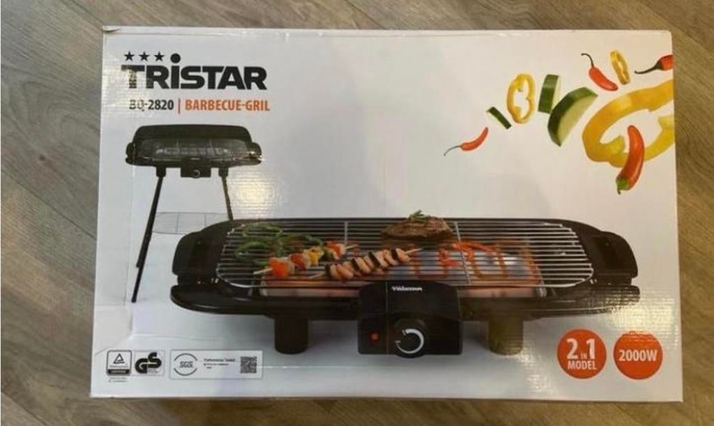 Tristar BQ-2820 Barbecue Grill - Nieuw in doos, Ophalen of Verzenden, Nieuw