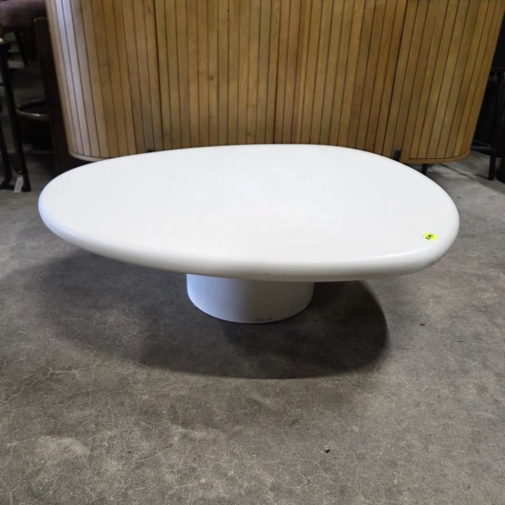 Organische Salontafel Bloomstone 110 x 90cm Wit van Richmond, Ophalen
