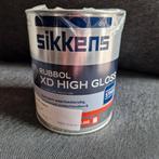 Sikkens Rubbol XD High Gloss Ral 9001 Cremewit 1 Liter., Wit, Nieuw, Ophalen of Verzenden, Lak