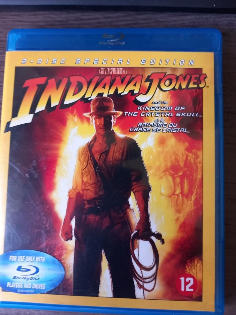 Indiana Jones and the Kingdom of the Crystal Skull Blu-ray, Ophalen of Verzenden, Zo goed als nieuw, Avontuur