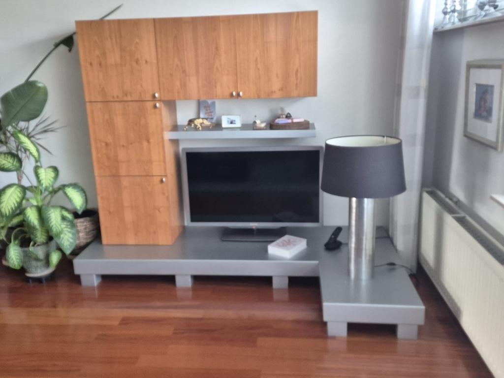 Wandmeubel / televisiekast, Huis en Inrichting, Ophalen, Gebruikt, Kersenhout, 200 cm of meer