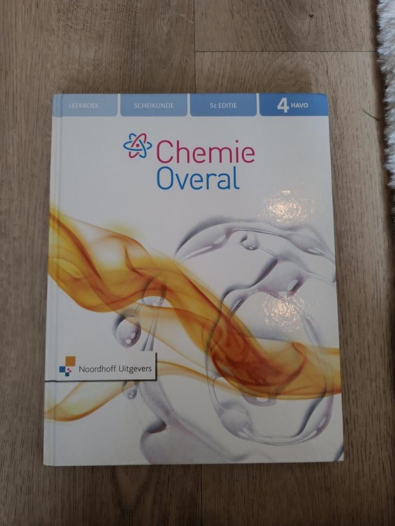 Chemie Overal lesboek 4 HAVO 5e editie, Ophalen of Verzenden, Beta, Nieuw, Overige niveaus