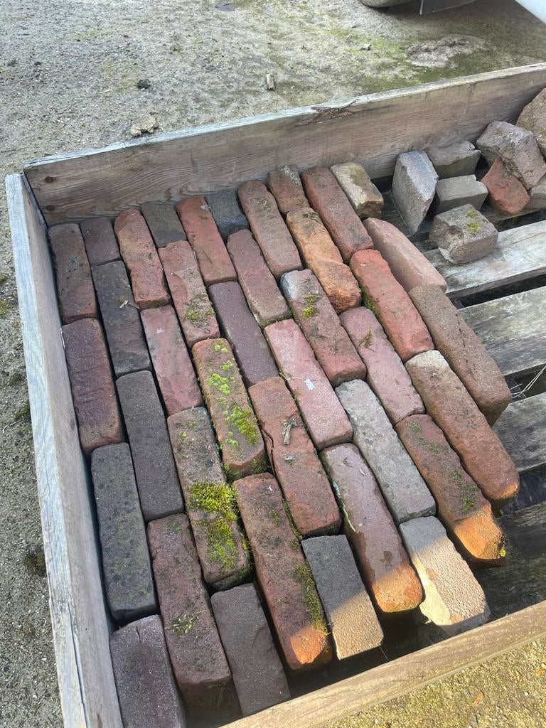 Gebakken waalformaat stenen - Diverse kleuren, Doe-het-zelf en Verbouw, Metselstenen, Ophalen of Verzenden, Gebruikt, Bakstenen