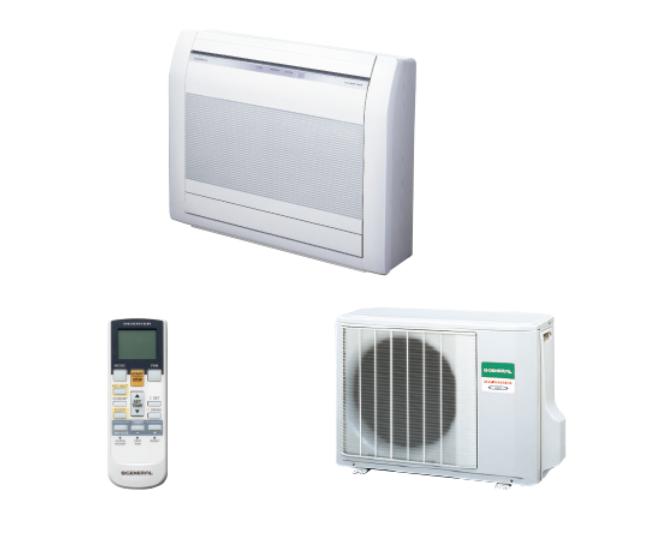 Fujitsu Vloermodel airco NIEUW IN DOOS AGHG09LVCA warmtepomp, Witgoed en Apparatuur, Airco's, Koelen en Ontvochtigen, Minder dan 60 m³