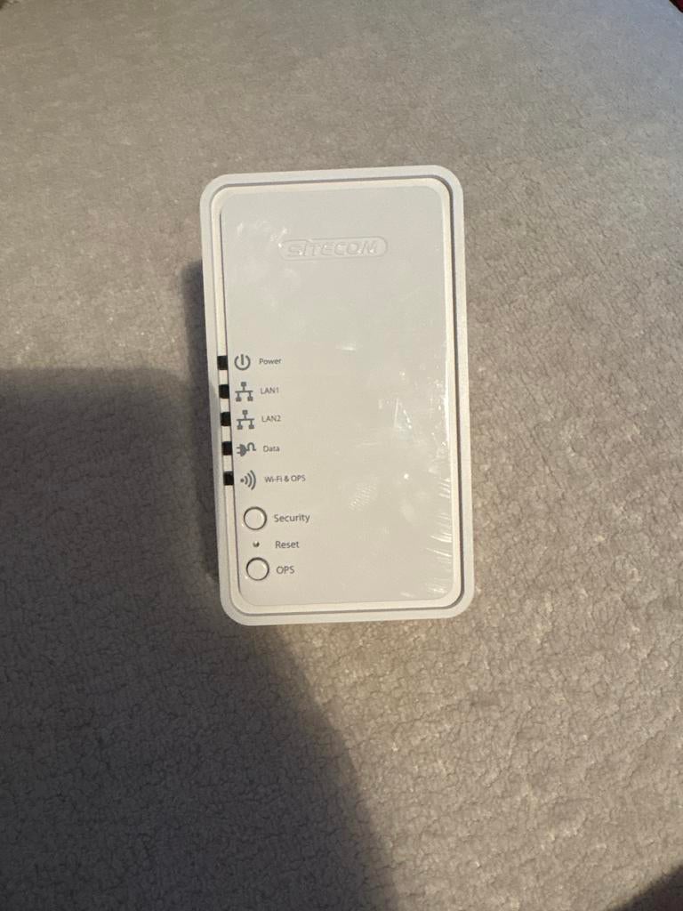 Sitecom Wifi Homeplug Versterker, Computers en Software, Powerlines, Gebruikt, Ophalen of Verzenden