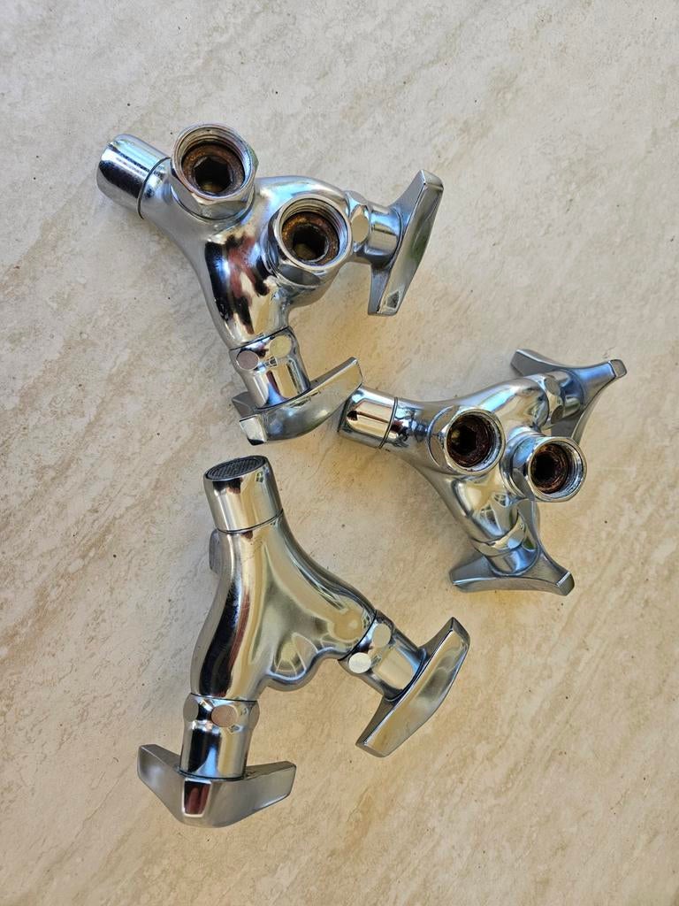 kraan hartmengkraan Intersan voor wasbak 3 stuks, Ophalen of Verzenden, Chroom