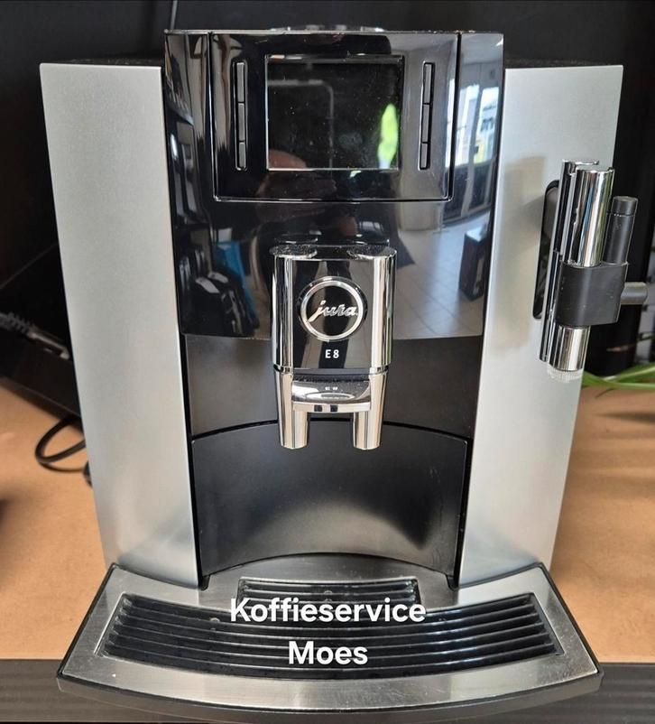 Jura E8 met servicebeurt €375,-, Witgoed en Apparatuur, Koffiezetapparaten, Zo goed als nieuw, Koffiebonen, Koffiemachine, 10 kopjes of meer