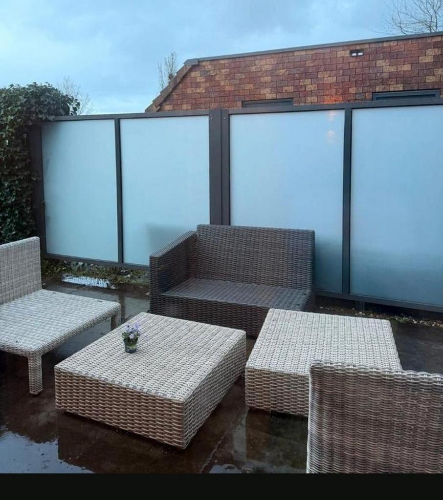 4 seasons wicker tuinset in zeer goede staat, Ophalen, Zo goed als nieuw, Wicker, Tuinset