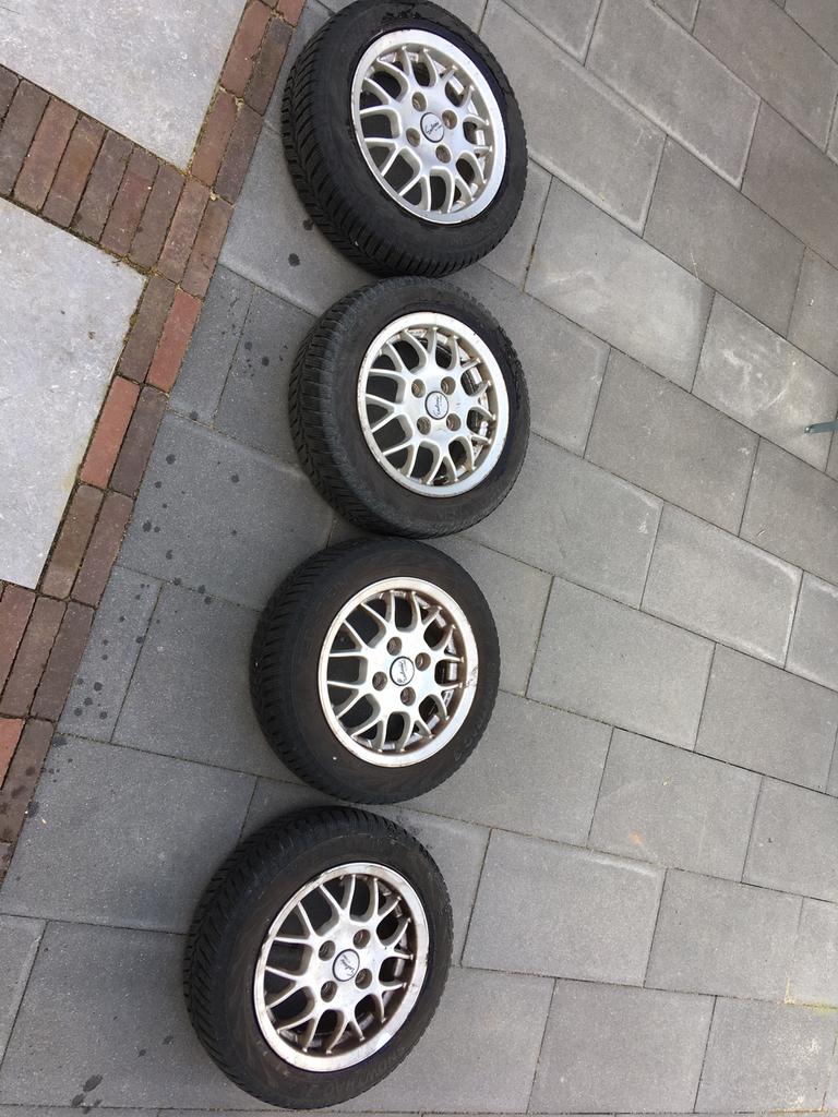 13 en 14 inch wielen steek 4x100, Auto-onderdelen, Banden en Velgen, Ophalen, Gebruikt, 155 mm, 13 inch