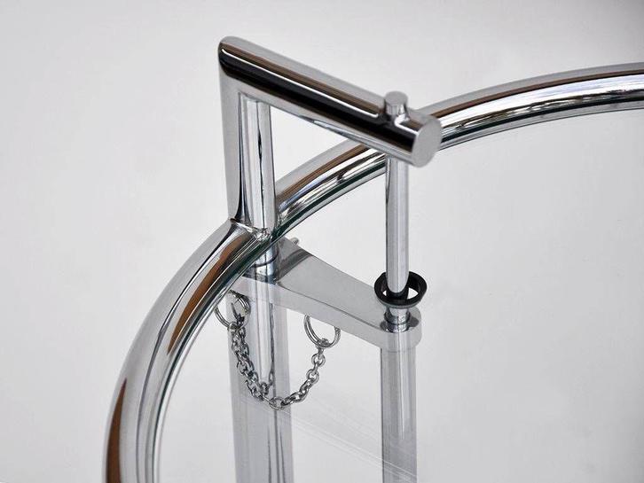 Eileen Gray adjustable table, bijzettafel, Huis en Inrichting, Tafels | Bijzettafels, Nieuw, Rond, 45 tot 60 cm, Minder dan 55 cm