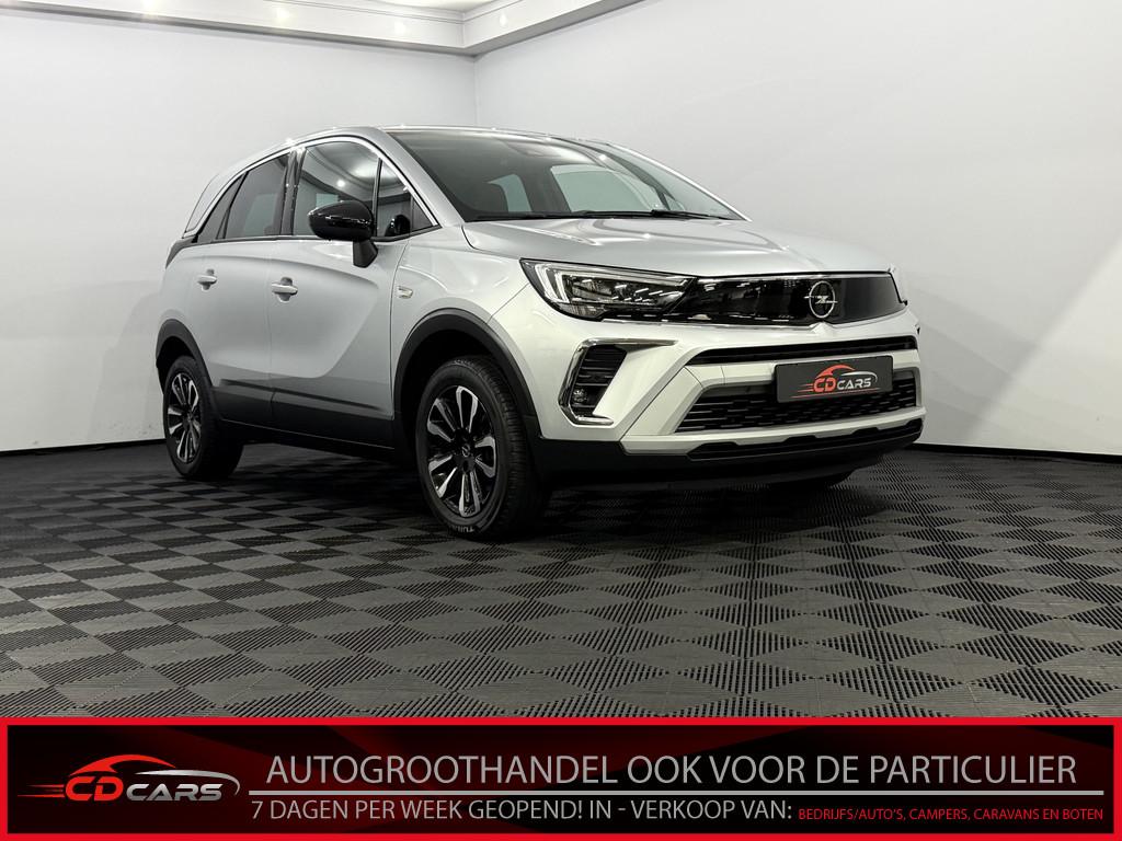 Opel Crossland 1.2 Turbo Elegance Half leder, Camera, Navi,, Voorwielaandrijving, Gebruikt, 1199 cc, Leder en Stof