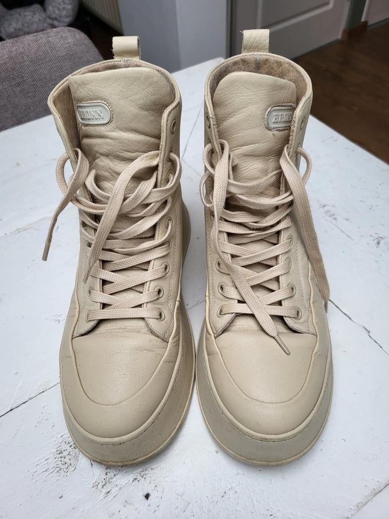 Bronx beige halfhoge sneakers, maat 40, leer, Kleding | Dames, Schoenen, Bronx, Beige, Ophalen of Verzenden, Sneakers of Gympen